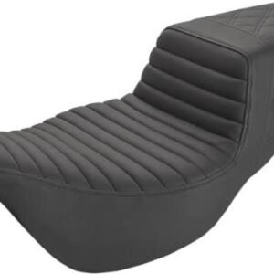 saddlemen black lattice stitched tuck n roll step up seat 808 07b 176e