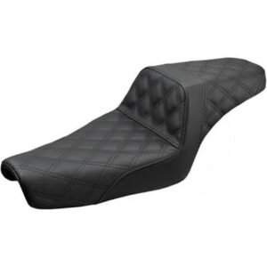 saddlemen black lattice stitched step up seat for use with 3.3 gallon tank 807 11 175