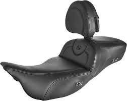 saddlemen roadsofa extended heated seat w/backrest 808 07b 188brhc
