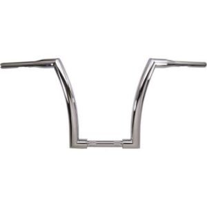 v factor chrome 12 in. hefty ape hanger 1 1/2 in. handlebar w/1 in. clamping 40019