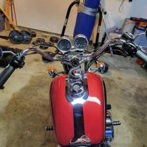 v twin manufacturing 6 1/2 in. replica handlebar with indents 25 0553