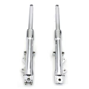 v twin manufacturing chrome 41mm fork slider assembly 24 0518