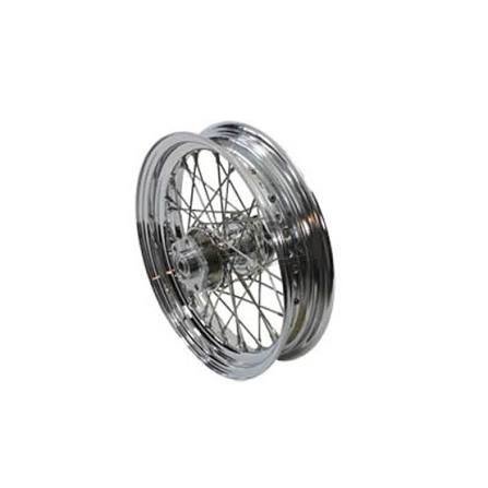 img_9373 v twin manufacturing chrome 16 in. x 3 in. 40 spoke wheel assembly for single disc 52 0179