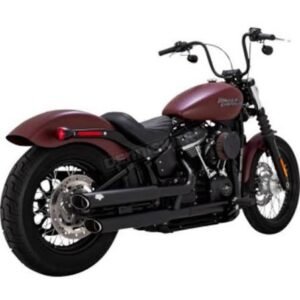 vance & hines black twin slash 3 inch slip on mufflers 46376