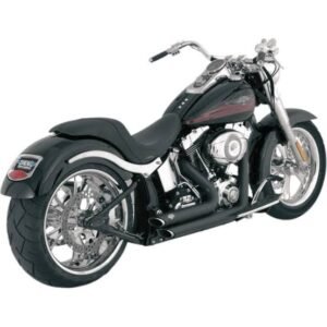 vance & hines black shortshots staggered exhaust system 47221