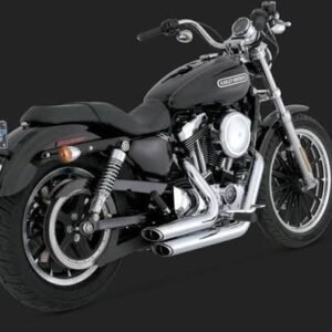 vance & hines chrome shortshots staggered exhaust system 17219