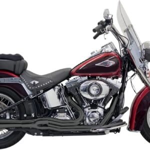 bassani black road rage ii mega power short megaphone system w/black billet end cap 1s12rb