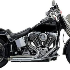 bassani chrome slash cut pro street exhaust system 1s24f