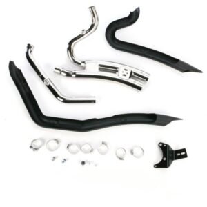 cobra black swept speedster exhaust system w/powerport 6229b