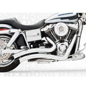 freedom performance chrome sharp curve radius exhaust system hd00258