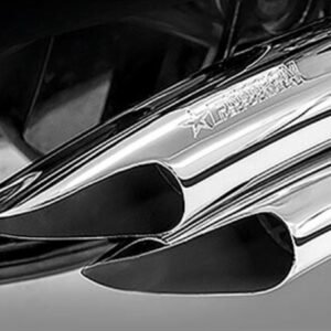 freedom performance chrome sharp curve radius exhaust system hd00228