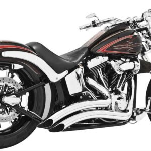 freedom performance chrome sharp curve radius exhaust system hd00210
