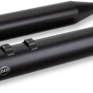 s&s cycle black ceramic grand national 4" slip on muffler 550 0694