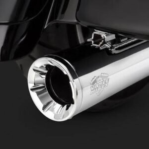 vance & hines chrome eliminator 400 slip on mufflers 16703